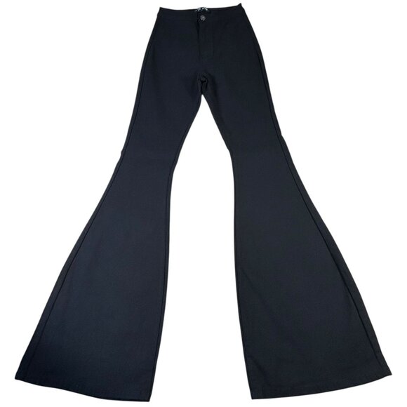 NEW JC & JQ Jeans Bell Bottom Ultra Flare Black Women's Sz Medium Stretch NWT - Picture 1 of 12